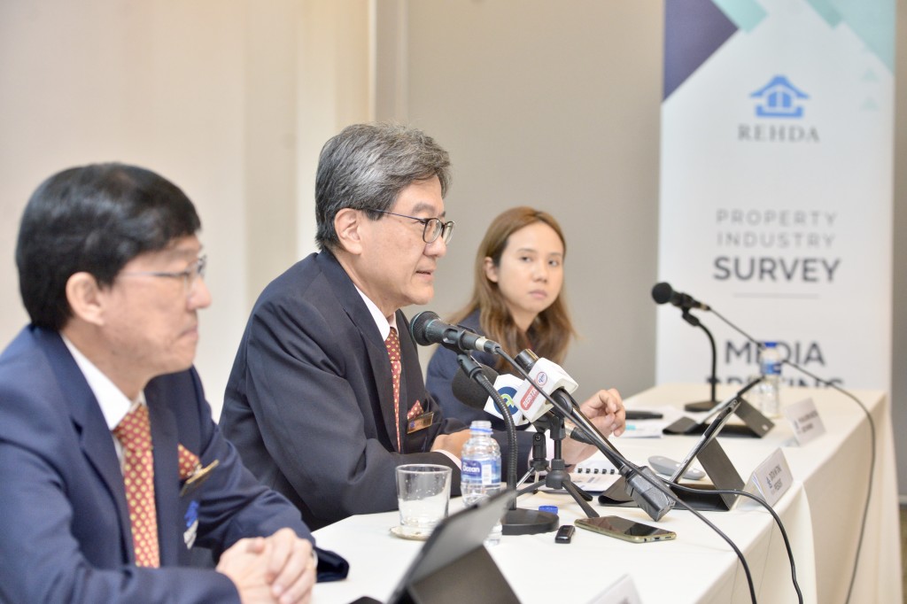 From left are Ho, Tong and R Adrina at the recent press conference.